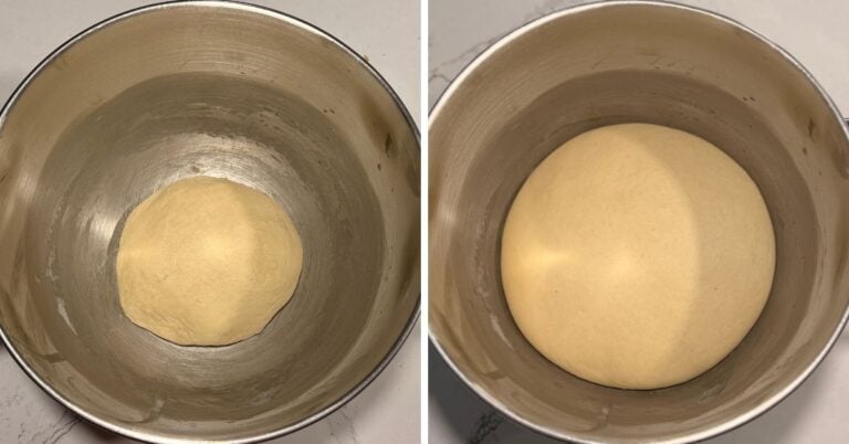 bierocks dough before and after bulk fermentation