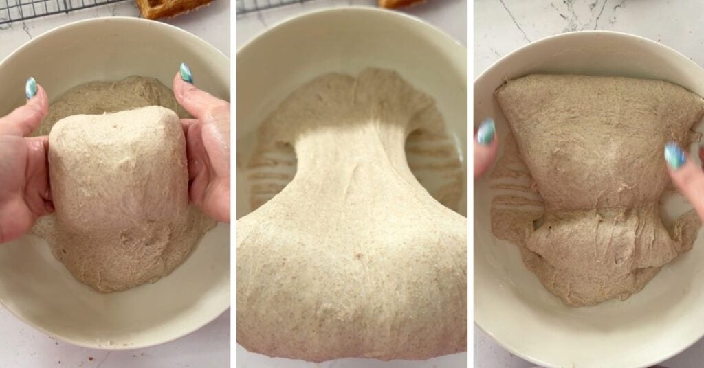 hint of rye sourdough bread coil folds process
