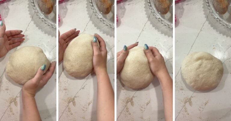 pre shaping sourdough bread