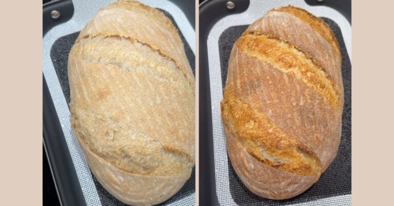 scored halfway through bake vs done