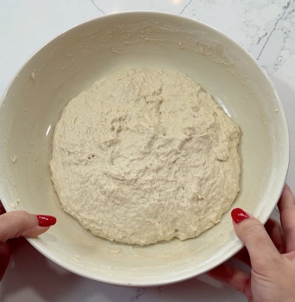 initial dough mix completed