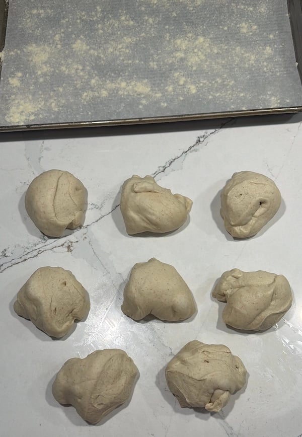 8 hoagie roll dough balls