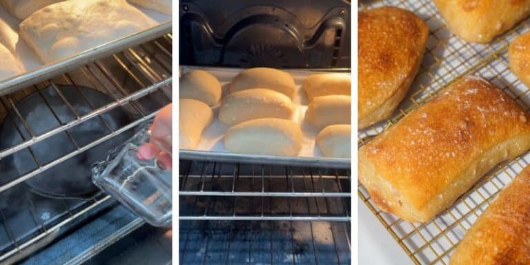open baking ciabatta rolls