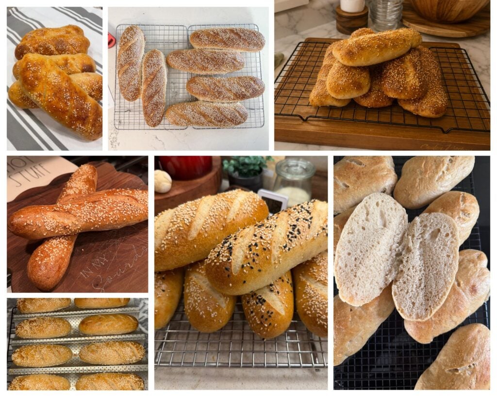 second set of hoagie roll photos from recipe testers